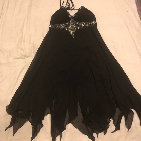 Vintage Dresses & Skirts - Amazing y2k silk beaded dress size 8